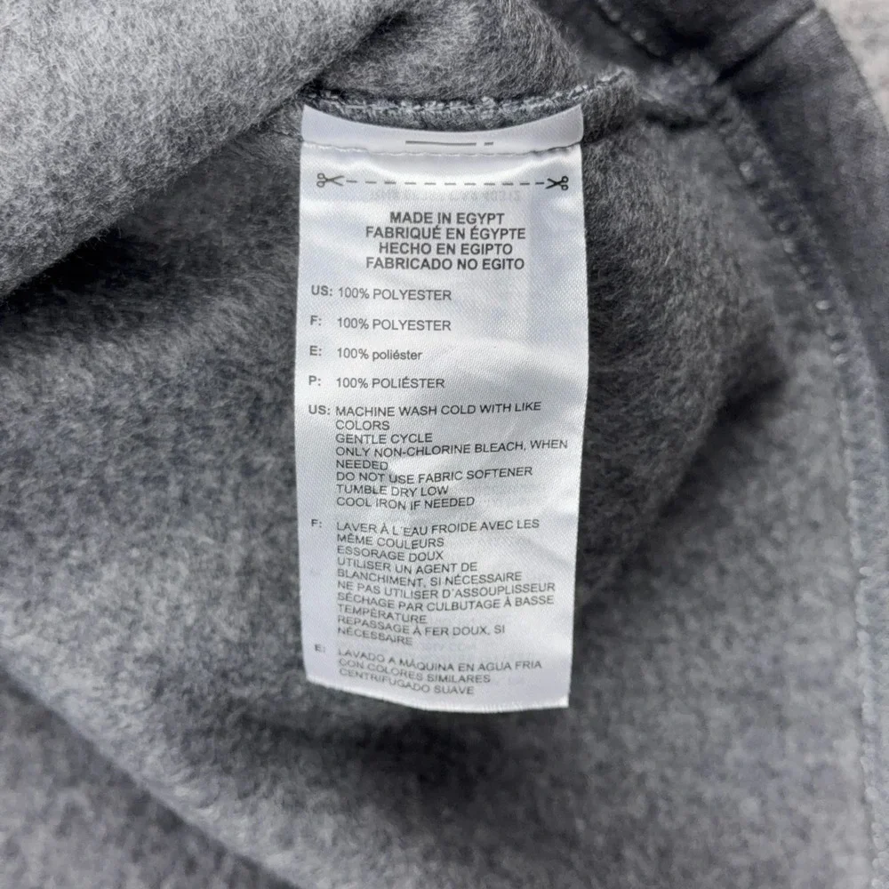 Adidas Golf Pullover Mens Medium Gray 1/4 Zip Fleece Lined Athletic Performance